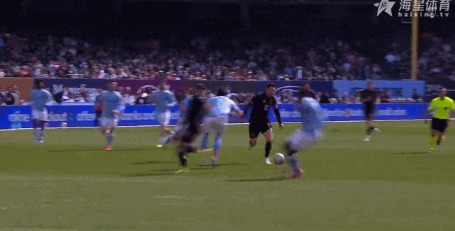 梅西一条龙突破！可惜最后的射门再次被门将下地化解纽约城vs迈阿密国际