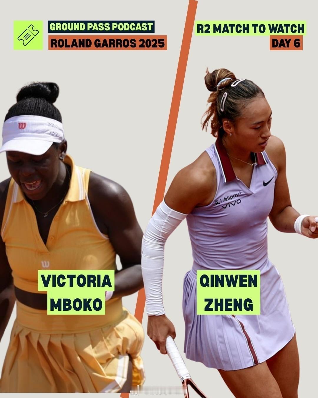 郑钦文[超话] 🏟️法网2025 女单第三轮⚔️🇨🇳郑钦文🆚姆博科🇨?