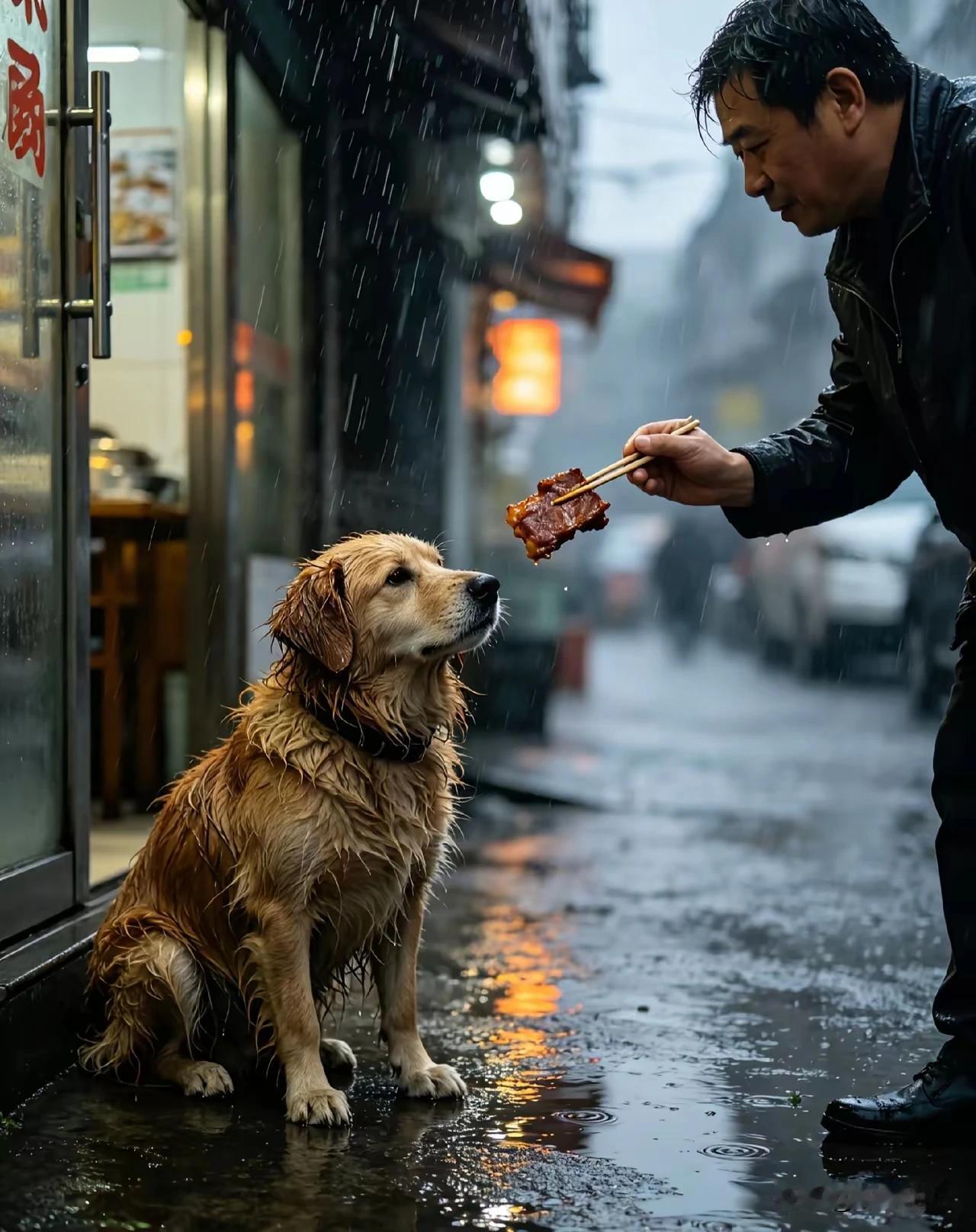 一场暴雨，一次善意的投喂，让我们收获了一份双向的信任。原来小动物真的能感知人心，