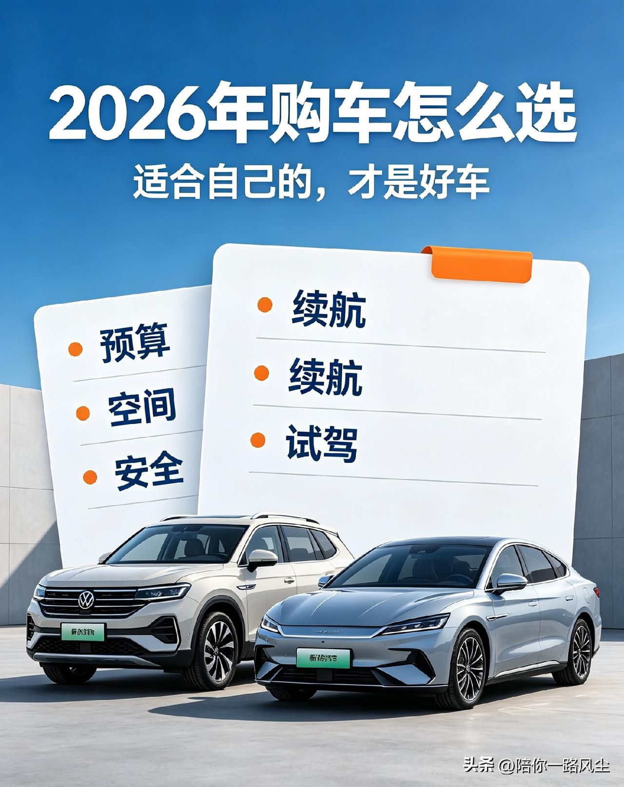 2026年打算买车的朋友，选车真不要再盲目跟风，适合自家需求才最重要。
 

不