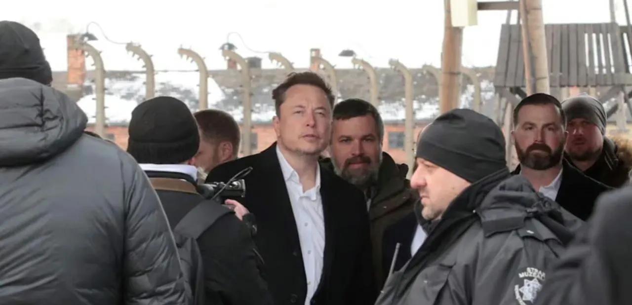 马斯克参观奥斯维辛集中营