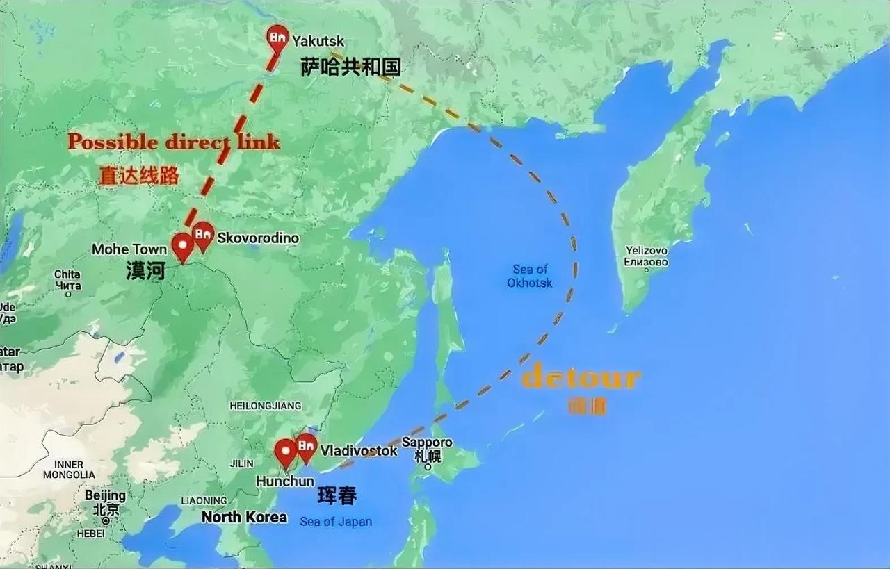 新的中俄铁路桥目前有三种方案可选。该桥将跨越黑龙江，连接中国漠河和俄罗斯的扎林达
