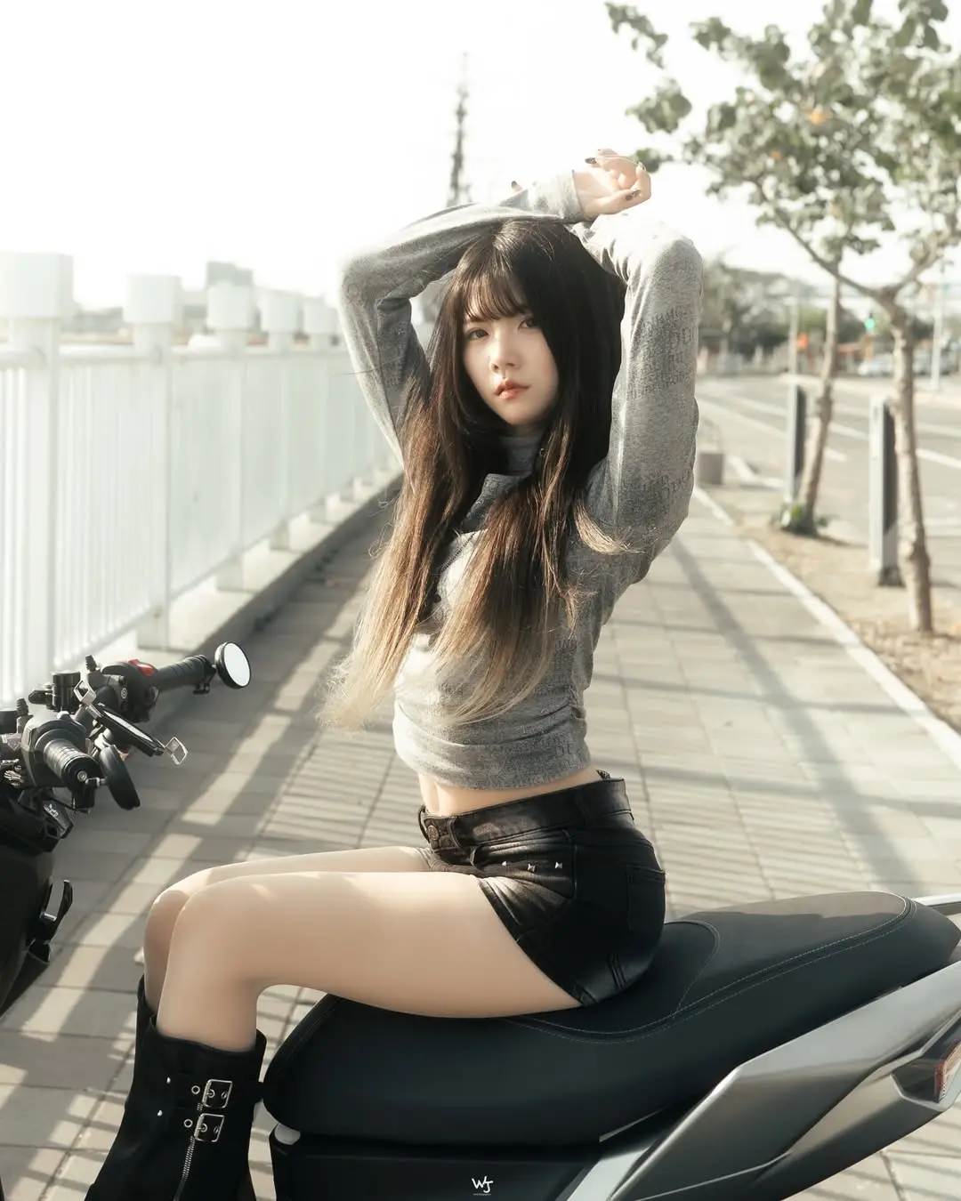 玩法合伙人计划 了不起的对口型玩法 女骑 机车女骑 摩托车