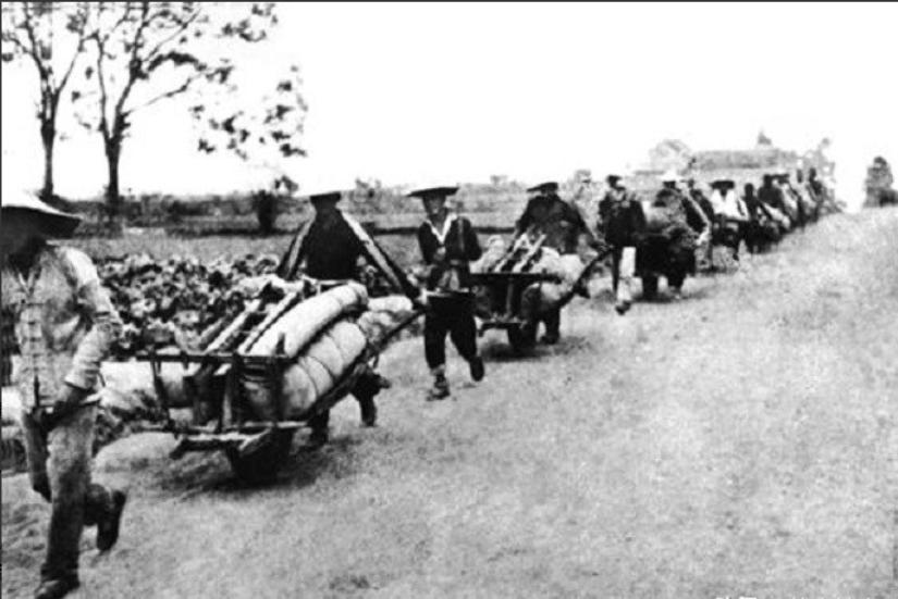 1948 年冬，淮海平原雪没过踝。
一支 20 万的小推车队，吱呀吱呀开进炮火—