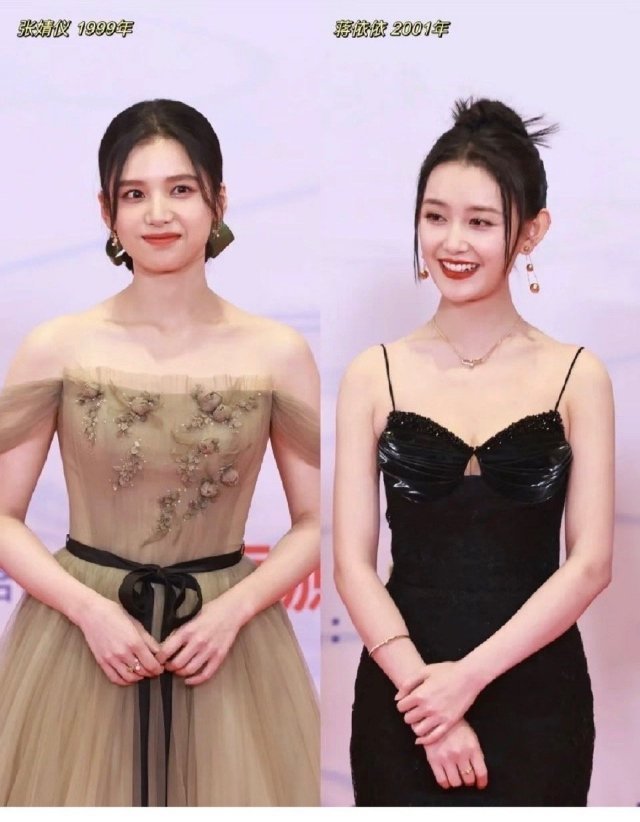 张婧仪和蒋依依非常诠释了大骨架和小骨架的区别。 ​​​