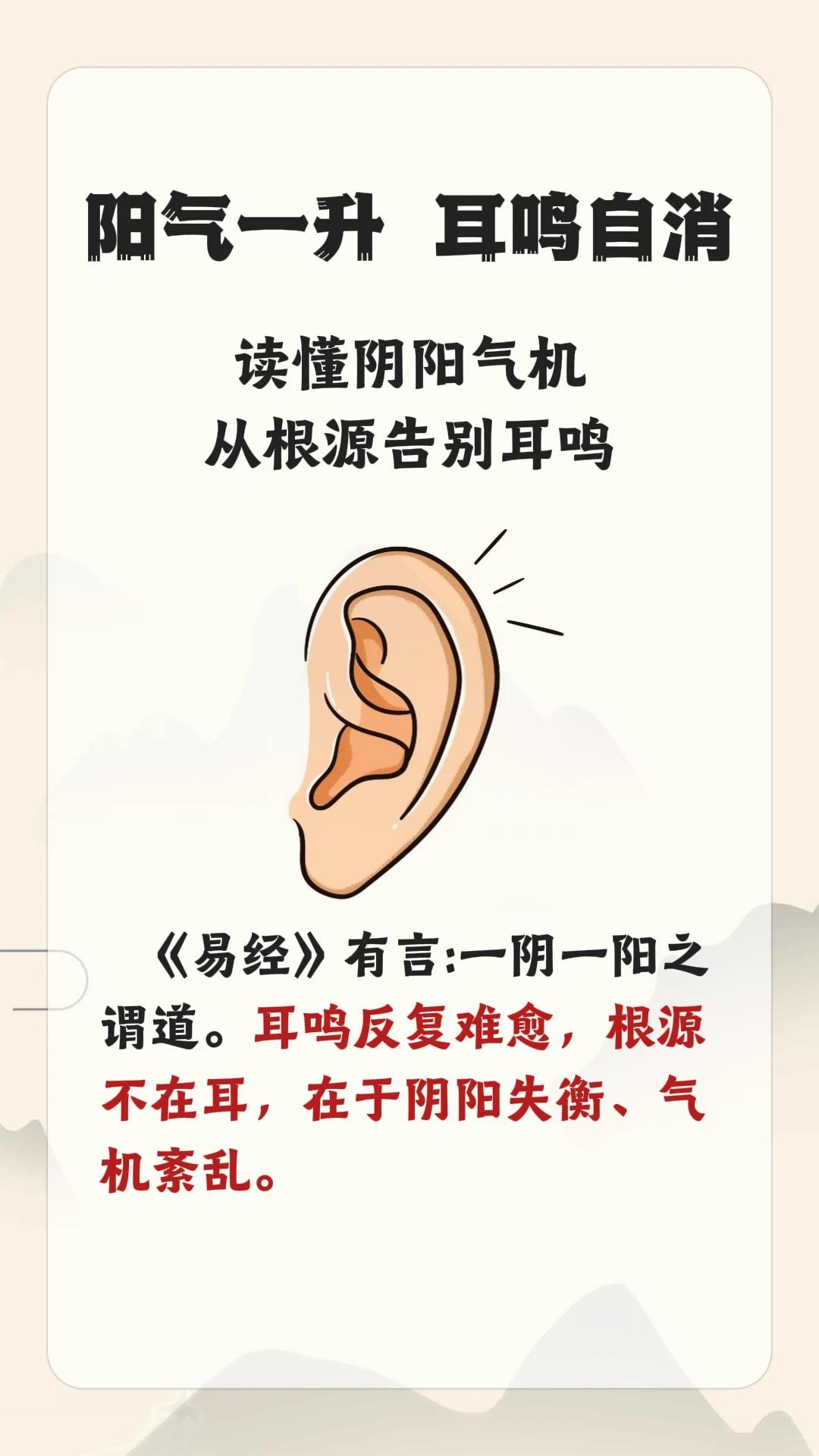 阳气升起来，耳鸣才有机会好转
