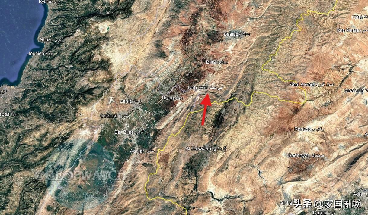 以色列国防军特种部队再次乘直升机，从叙利亚的萨尔加亚方向，渗透至黎巴嫩的纳比奇特