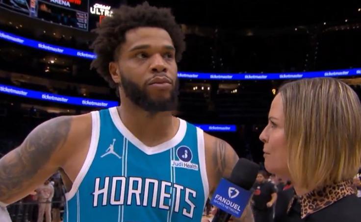 今日NBA常规赛继续进行，黄蜂125-119战胜老鹰豪取九连胜。赛后布里奇斯接受