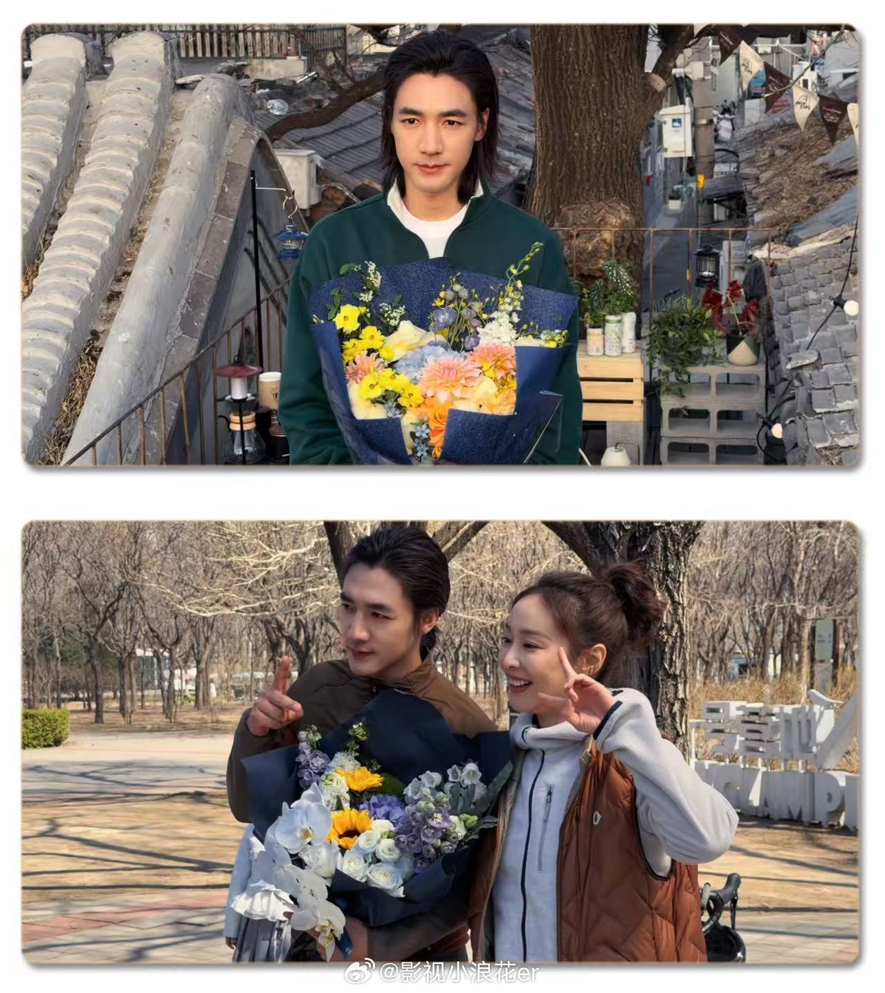 此沙新片演设计师此沙杀青跳着下班 此沙主演的电影《花花女子》圆满杀青，他跳着下班