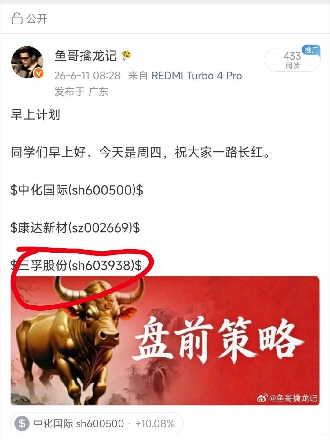 漂亮！！三孚股份跟上的吃肉 