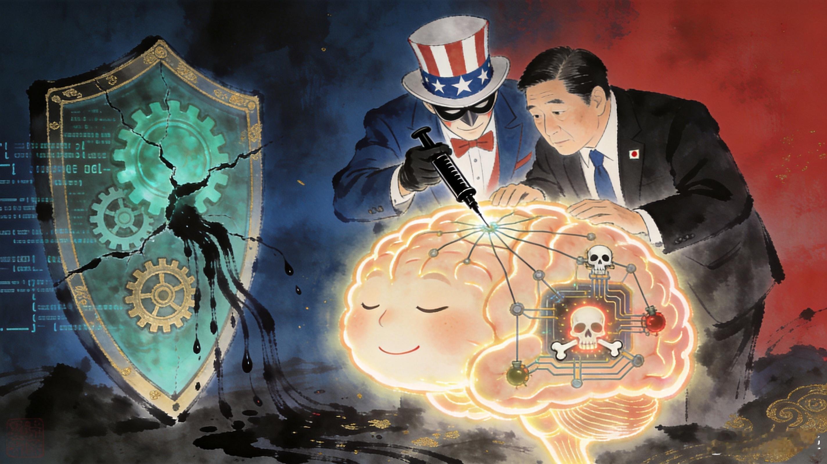 美国大模型帮日本对AI投毒，这件事比什么娱乐八卦、比什么炒CP重要一百倍。它是把