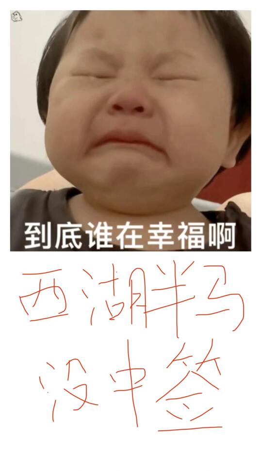 西湖半马也没有中签