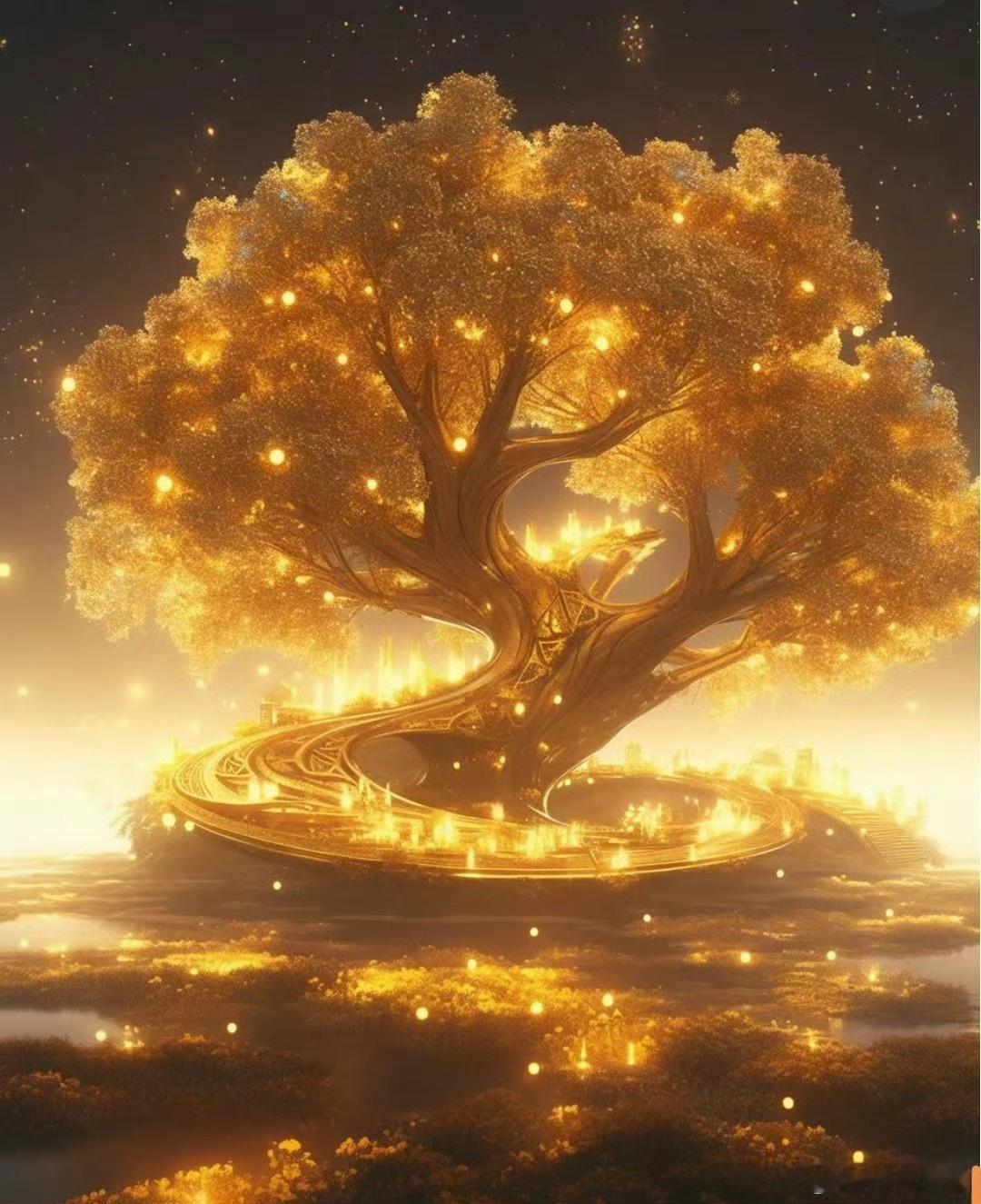 发财树下摇金钱，见者有财，时来运转。礼赞。把发财树上面的财给点下来，带回去吧。 