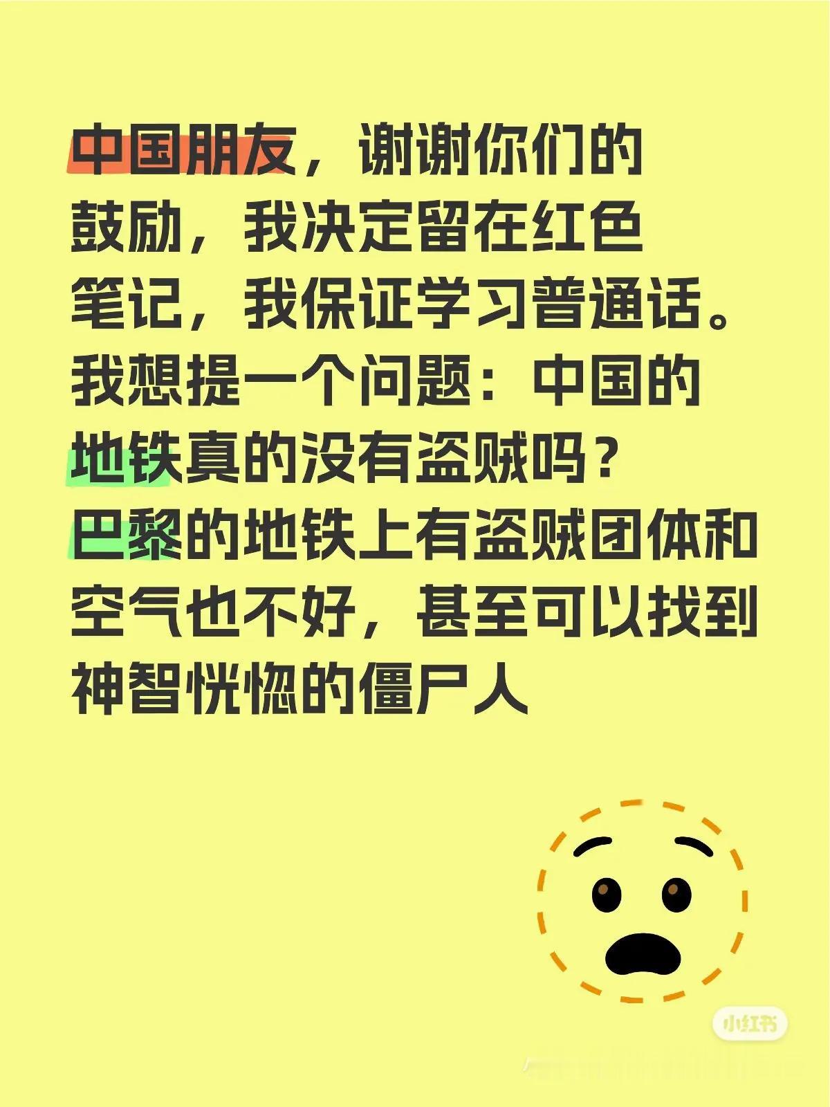 法国网友对巴黎地铁的印象就是：脏和小偷多。本来他们以为全世界的地铁都很脏且小偷多