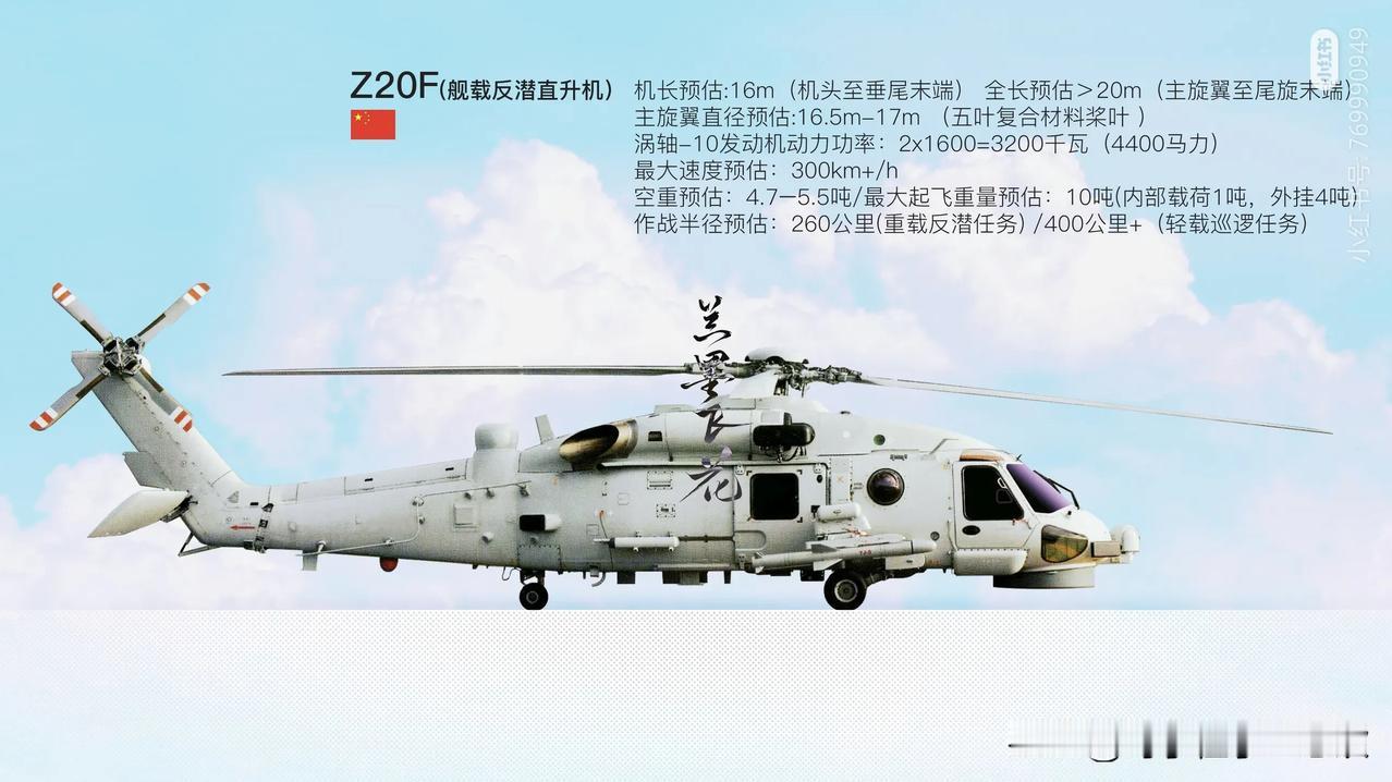 直20F舰载反潜直升机可是国产水面舰艇的最佳反潜帮手。它在2015年启动项目，2