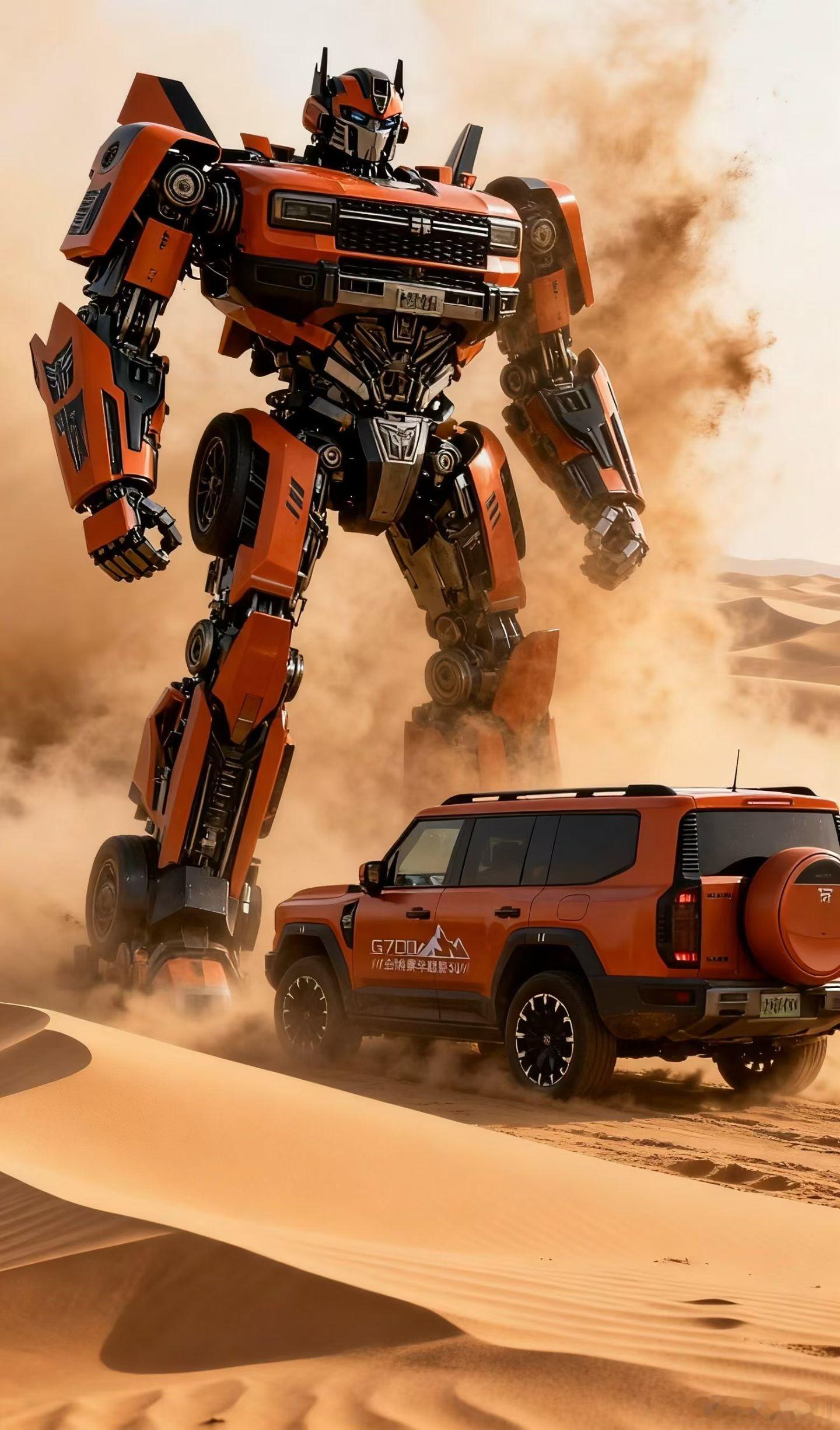 华东车讯[超话]  G700的广告不知道会不会侵权，电影变形金刚可是小时候美好的