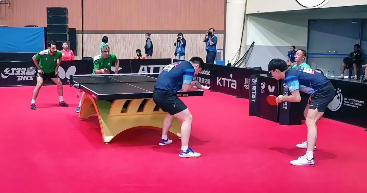 2023平昌亚洲乒乓球锦标赛，男、女双打1/8决赛结果：
女双：
陈梦/王曼昱?