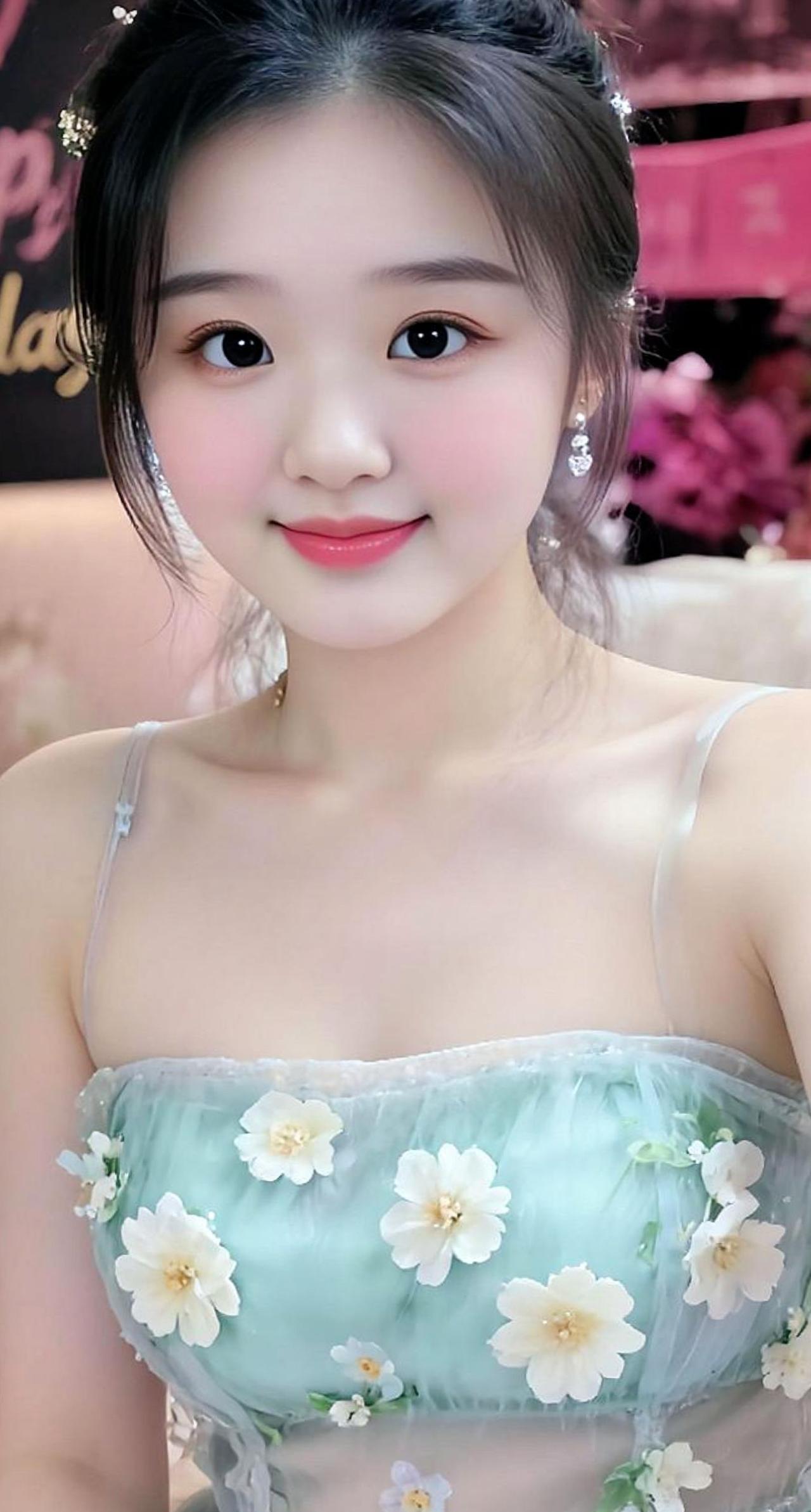 可爱微笑你笑了吗笑就对了