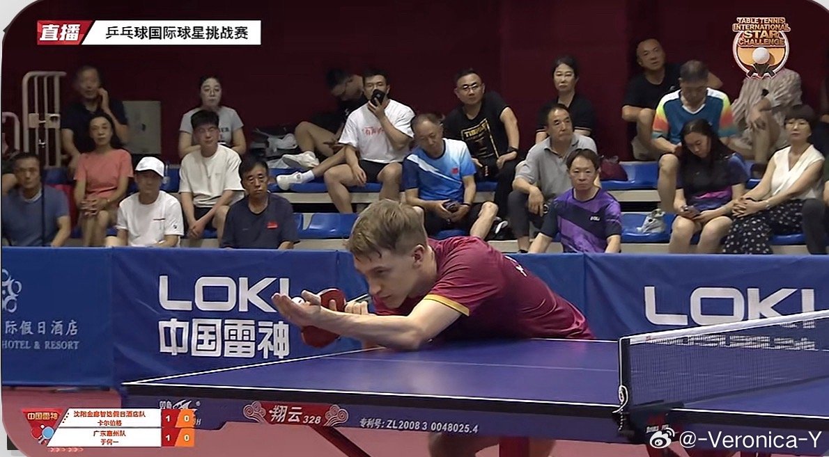 2026三亚乒乓球国际球星挑战赛循环赛智选假日1-0广东惠州安东·卡尔伯格2-1