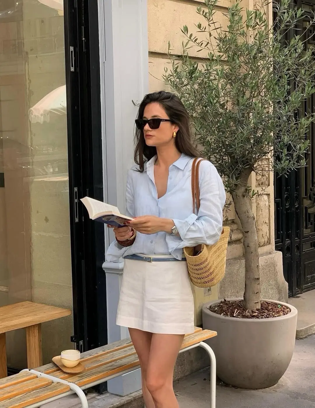 超清爽的夏天OOTD 下午茶 复古风格