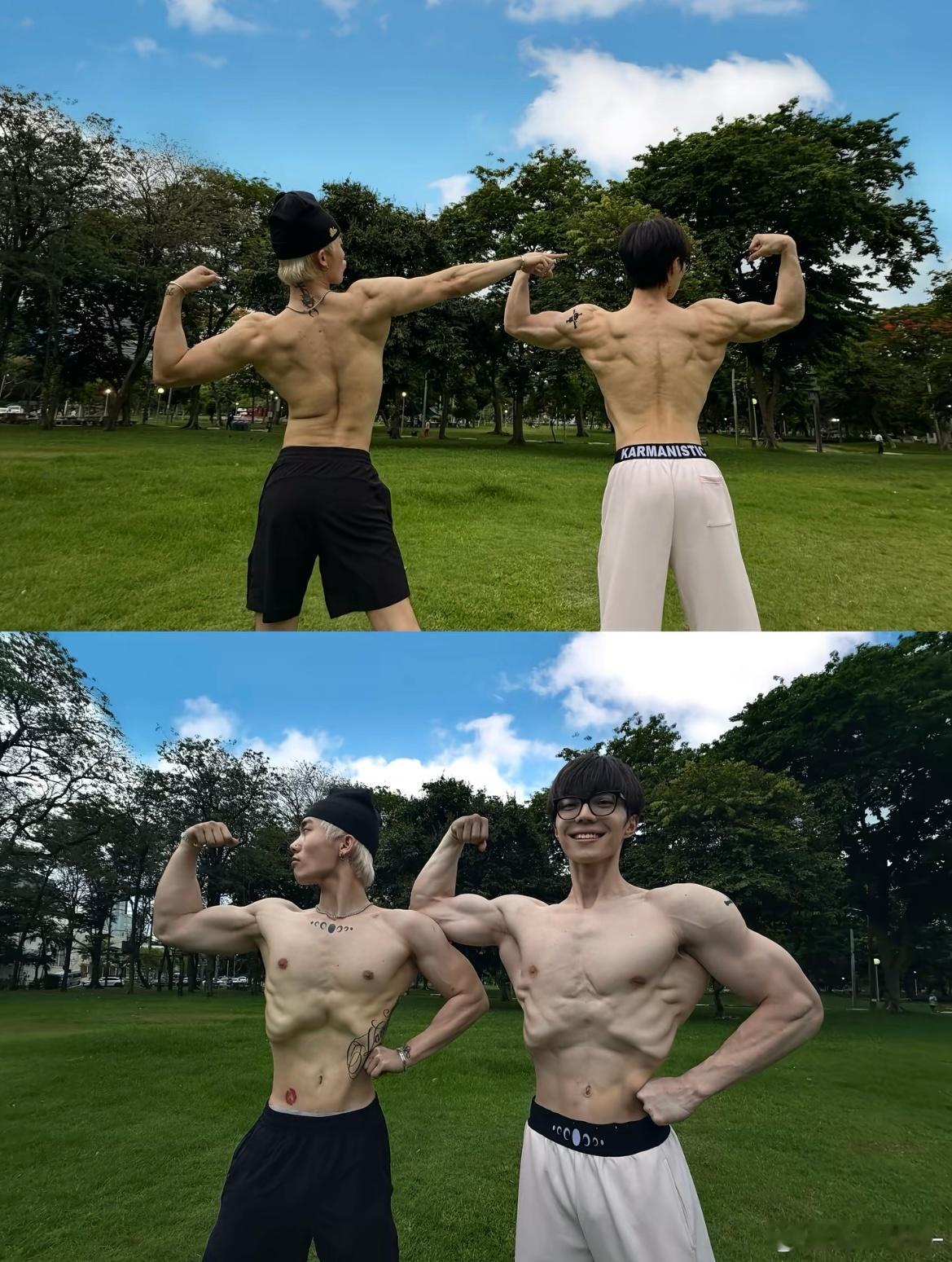 啊啊啊 他好可爱啊健身张宏涛[超话] ​​​