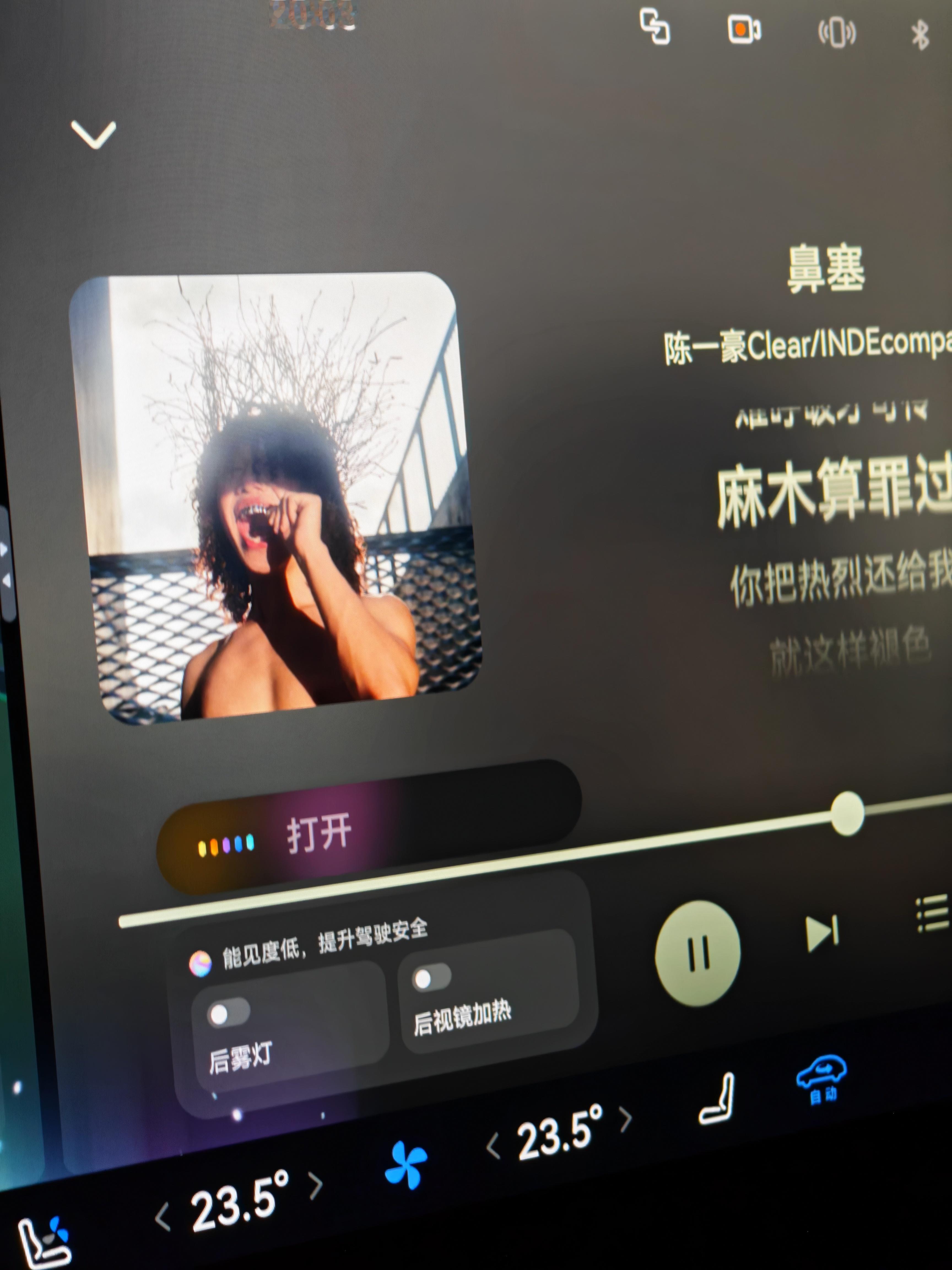 刚才雨大到前向雷达失效，智驾领航都用不了了，就和往下倒水一样[柯基] ​​​