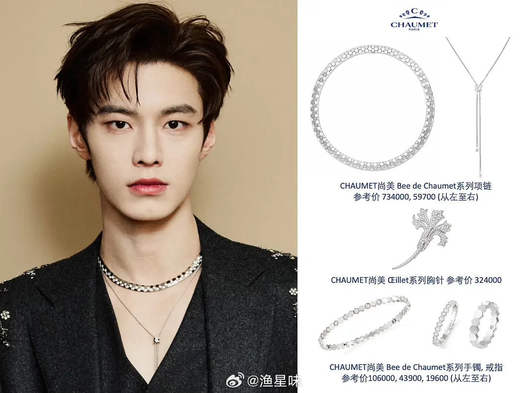 鱼烧最近参加活动戴了两次顶奢珠宝尚美是借的吗 品牌还蛮大方的 