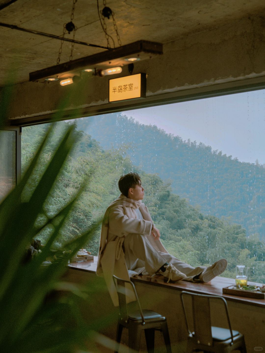 浙江小京都🏞️安吉悬崖瀑布茶室氛围绝了❗️