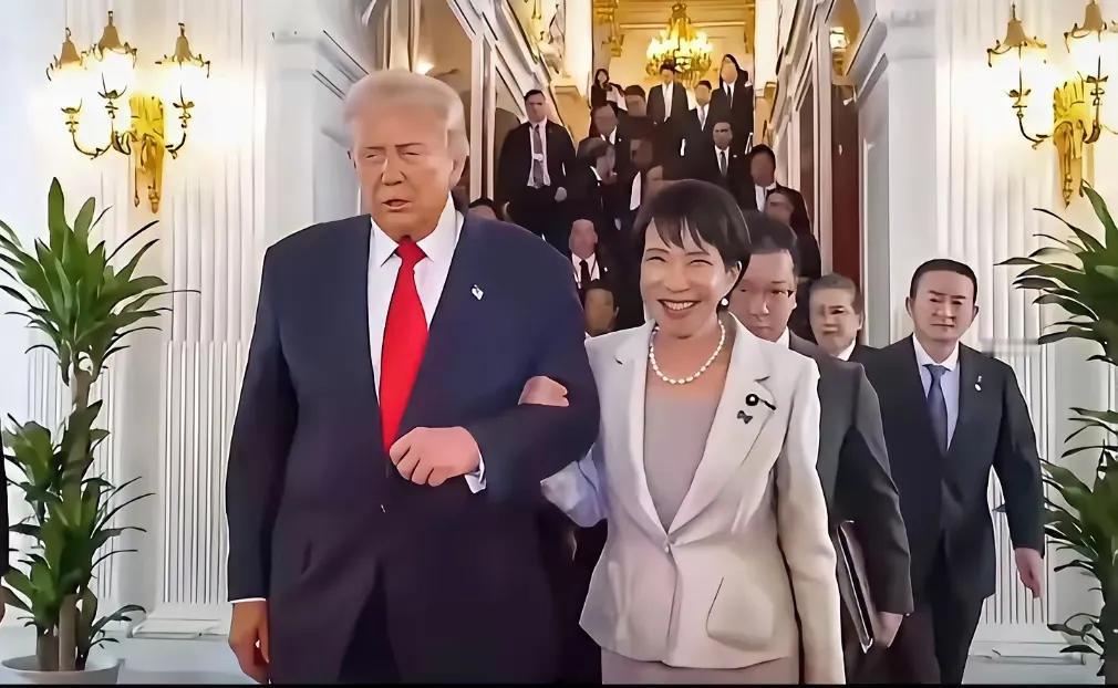 这张图，感觉像是美人计，看起来搞事心花怒放，老普一脸无奈，送他们四个字：
豺狼虎