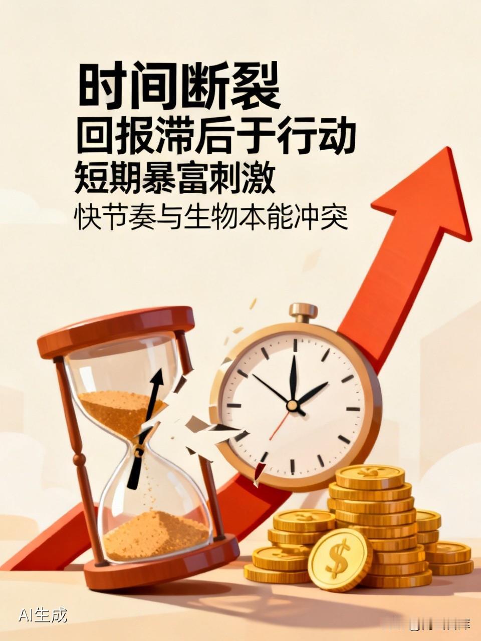 “浮躁”的本质，可以归结为三个层面的断裂：

1. 时间断裂：回报严重滞后于行动