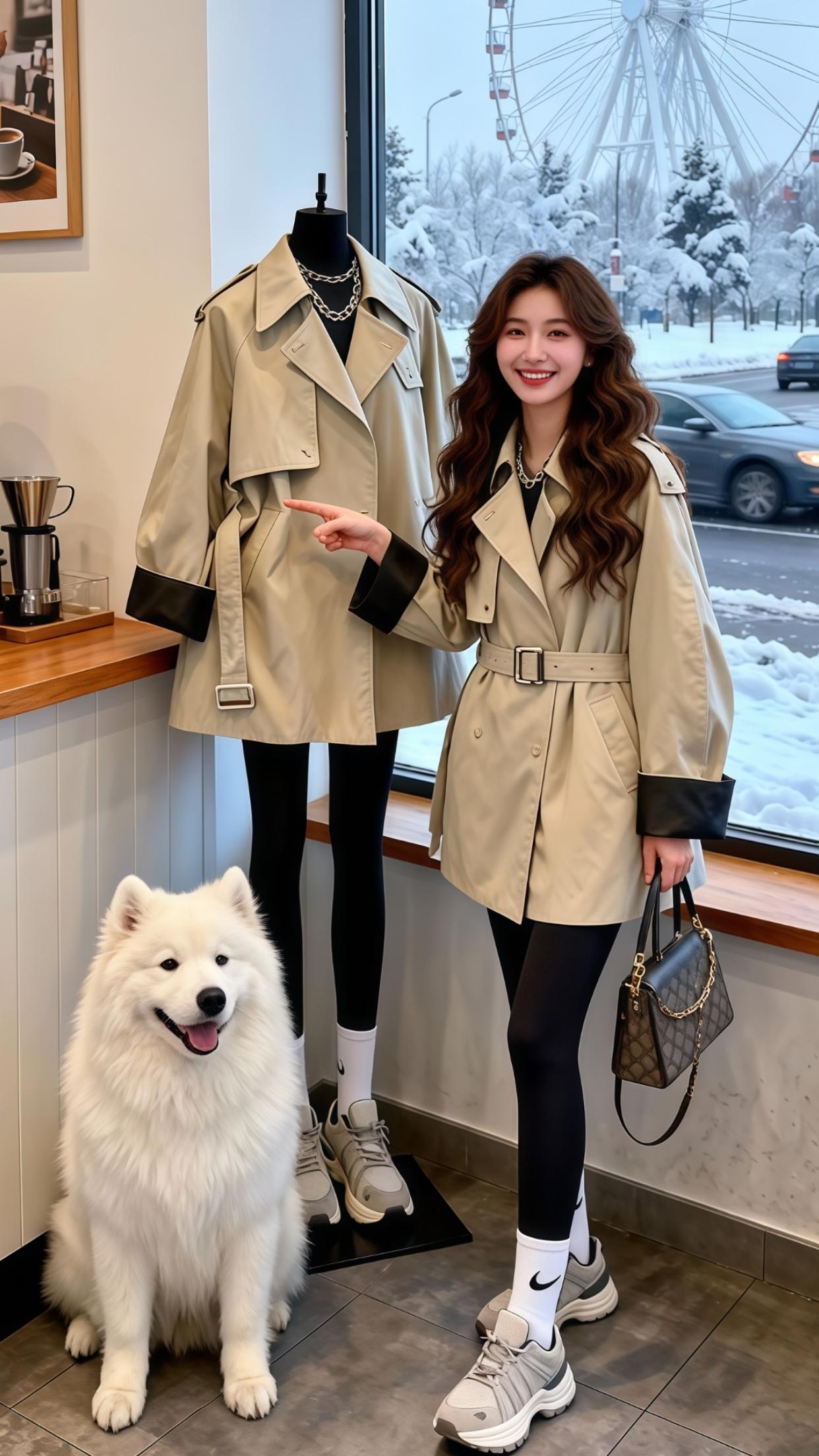 气质百搭 风衣穿搭 秋冬穿搭 小个子显高显瘦穿搭 小个子穿搭