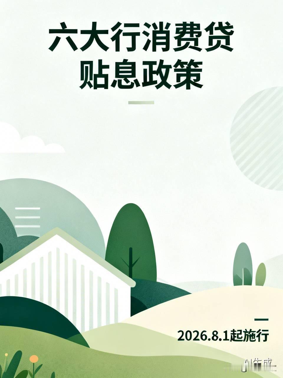 六大行集体官宣！消费贷贴息“扩围+提额”，每年最高省5000元，信用卡分期也能享