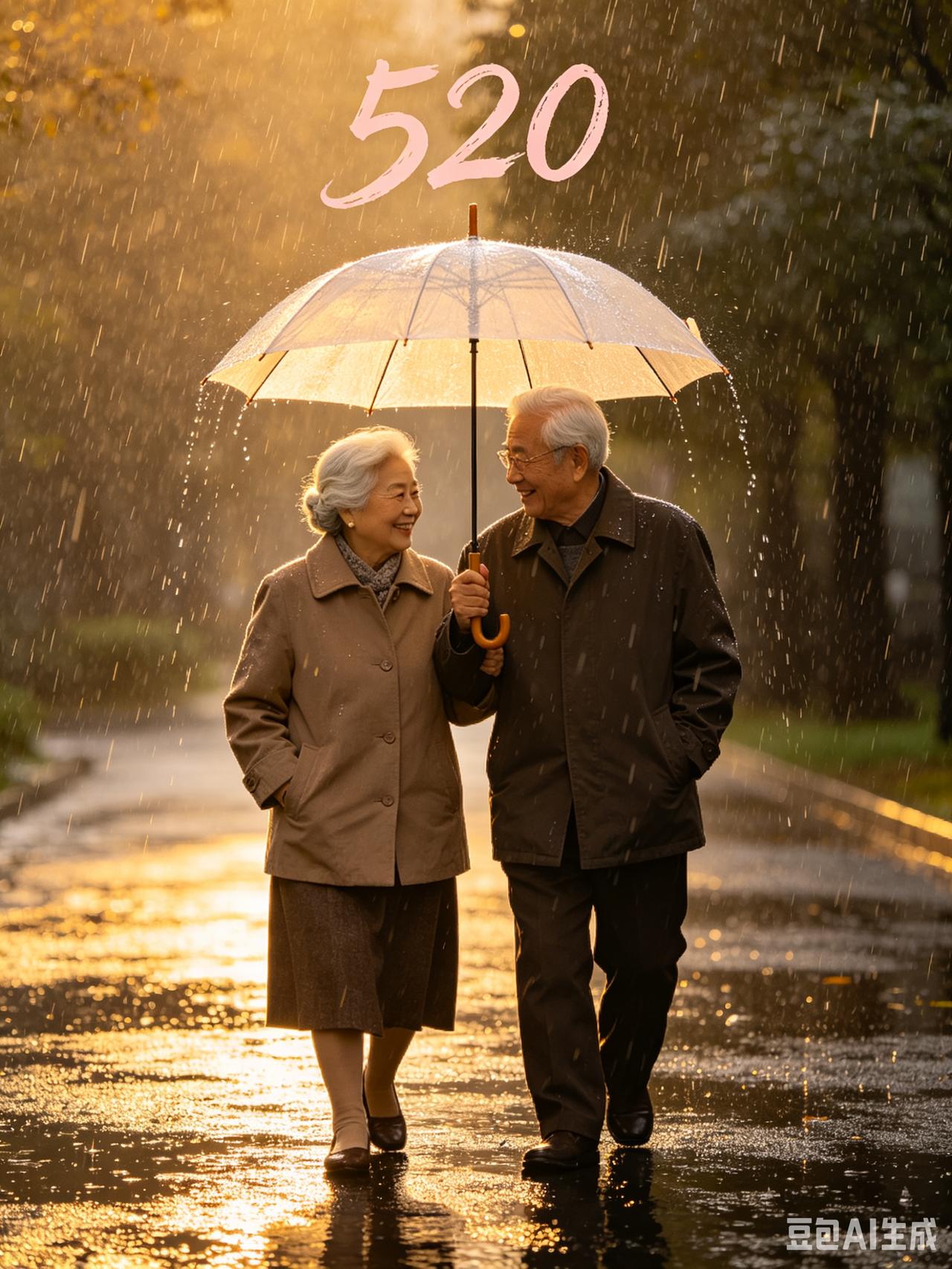 520感悟：人至晚年，深爱无须言，陪伴即圆满
 今日阴雨绵绵，没能出门晨练，静坐