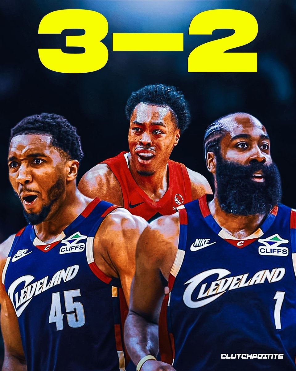 NBA 克利夫兰骑士队以 120-125 战胜多伦多猛龙队！哈登23 分9 篮板