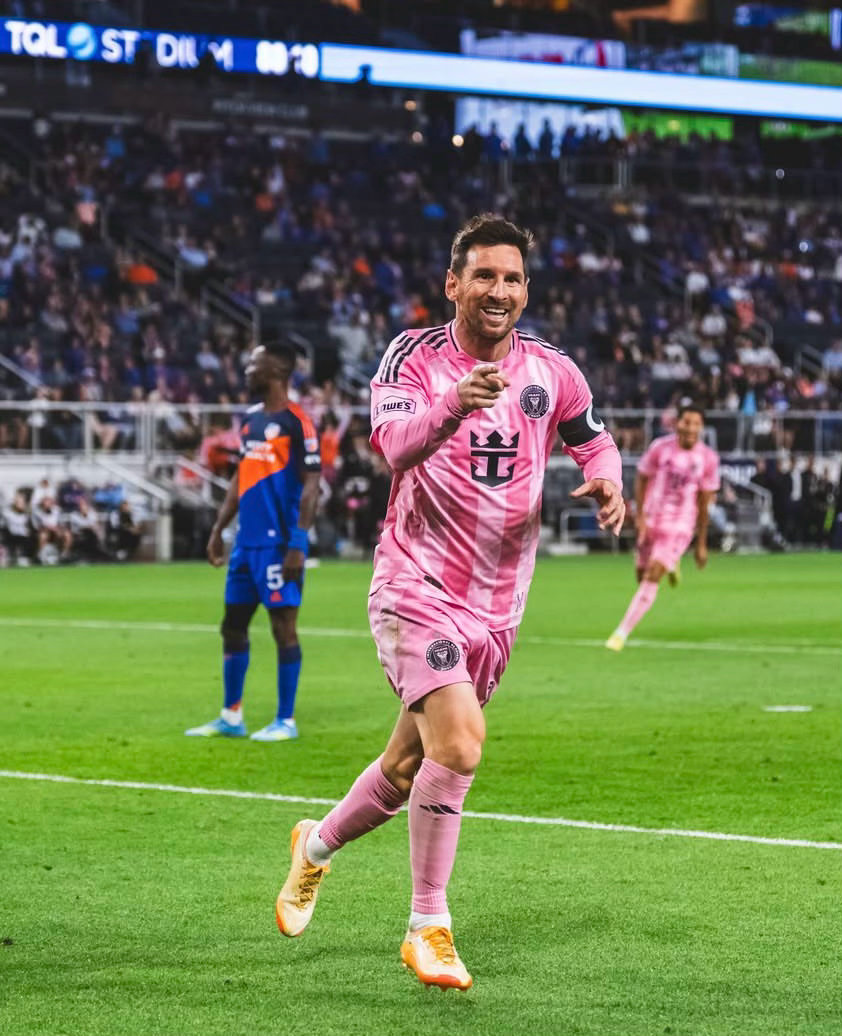 🐐梅西在迈阿密国际平均每96.20分钟进1球。目前距离 1000 个进球还差 