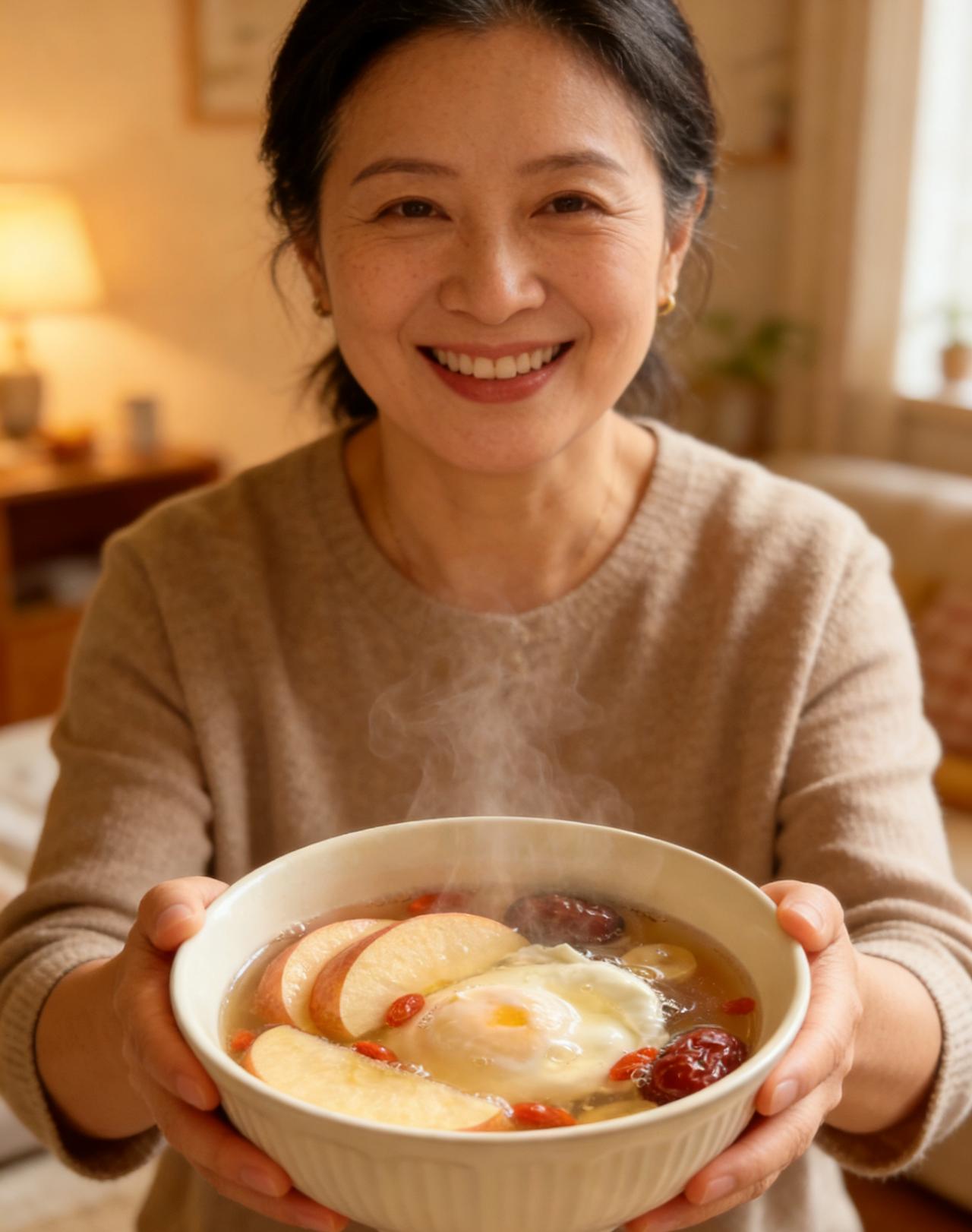 我坚持喝苹果水半年，手脚不凉了，脸色也好了
 
我今年48岁，以前一到冬天就手脚