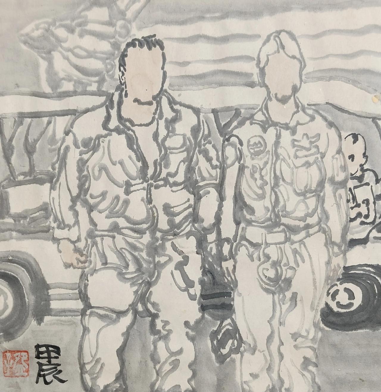 碗子的1/4平尺水墨《逍遥生活》系列
​梦想飞翔