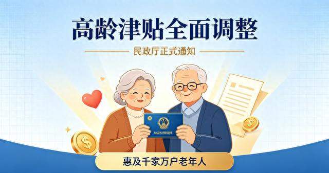 高龄津贴新规，老人都能领
