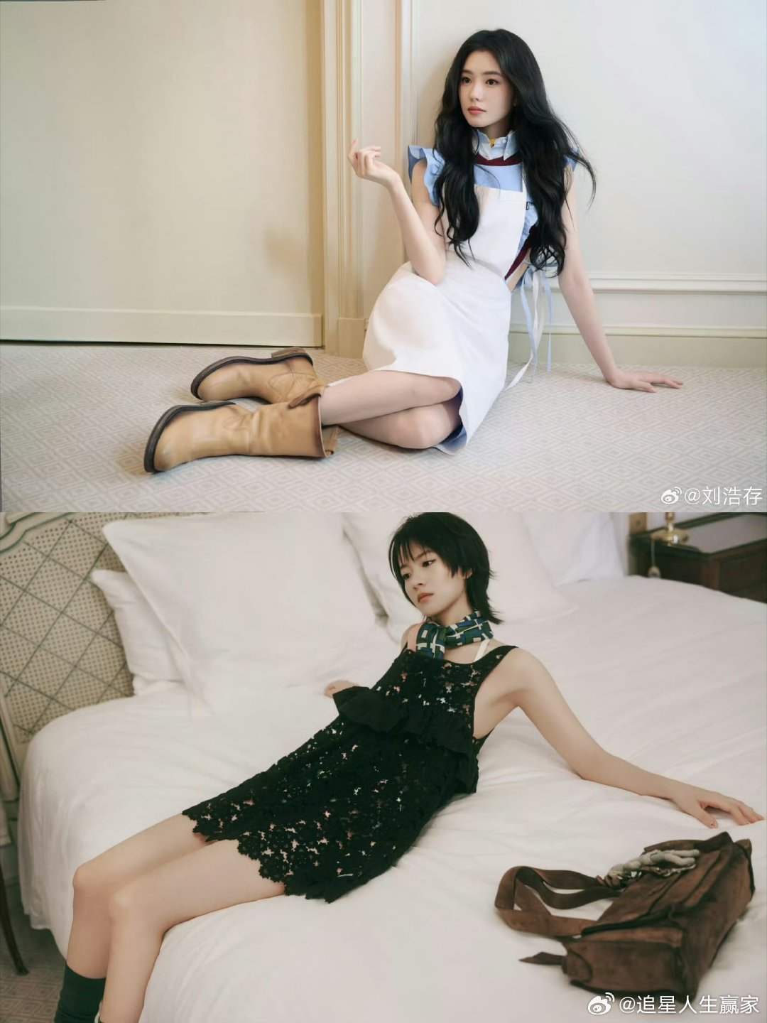 刘浩存李庚希看秀look 明媚的女孩们有点太好看了吧 双女主我先接了 