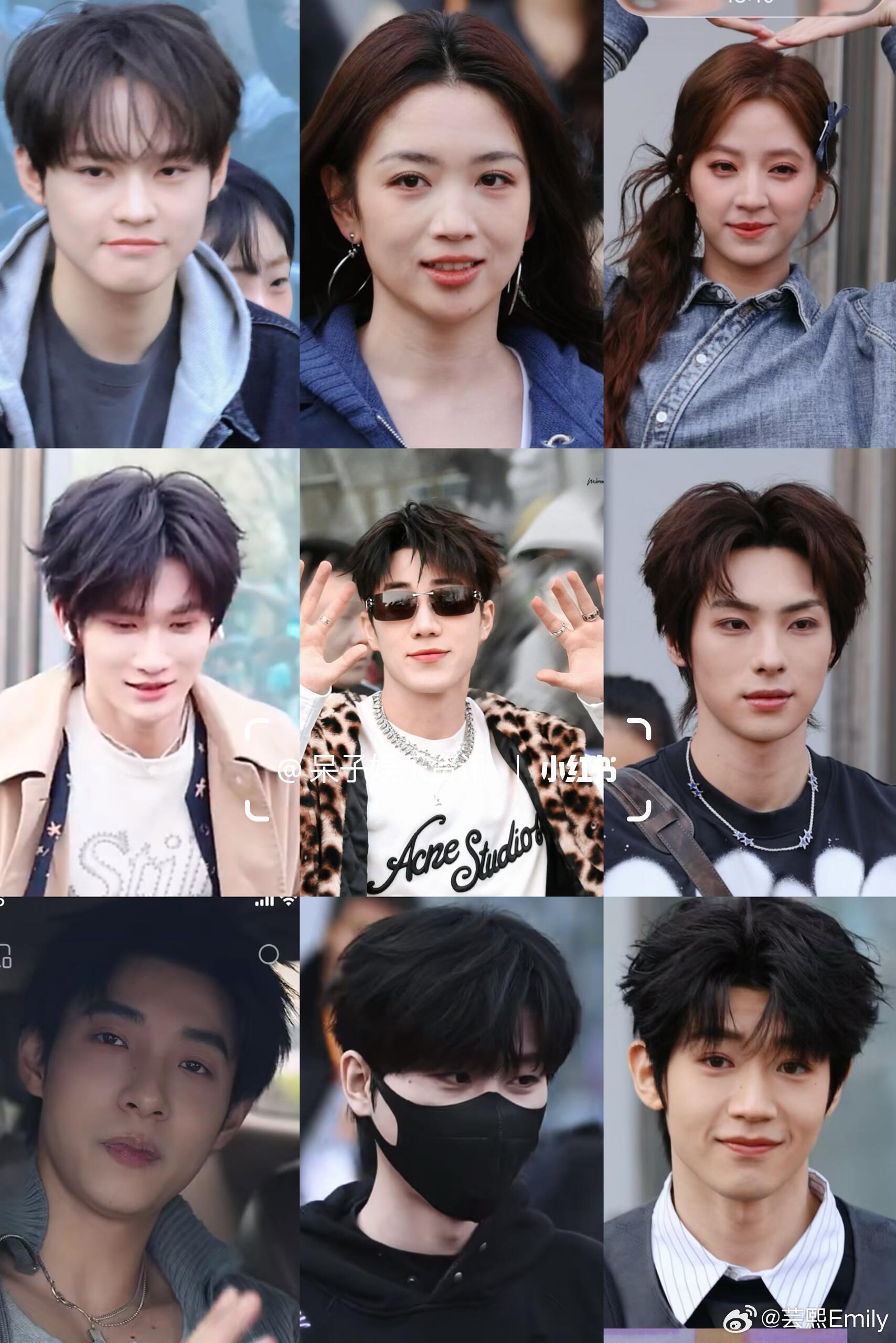 爱奇艺综艺《超燃青春的合唱》今日艺人上班路透，张新成 希林娜依高 袁一琦  姚弛