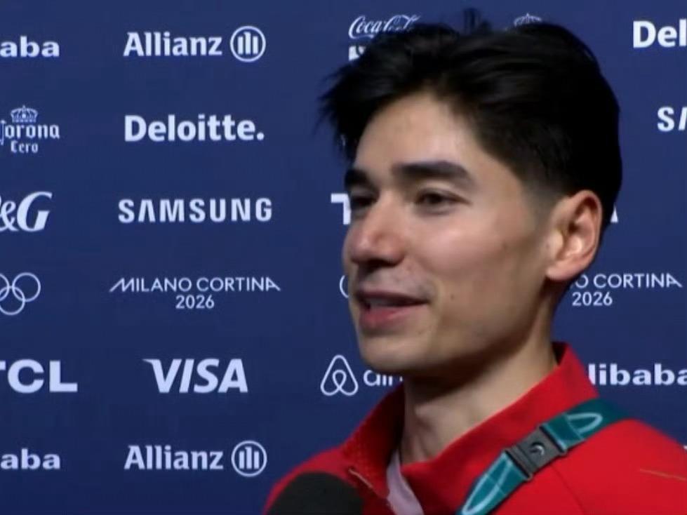 短道速滑男子1500米决赛，刘少昂全程状态拉满、滑得极稳，最后五圈全力冲刺，却在