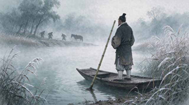 我撑船送八千子弟过江，八年后只载回一匹马