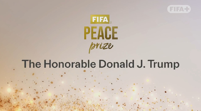 特朗普获得国际足联和平奖特朗普获得国际足联和平奖。 