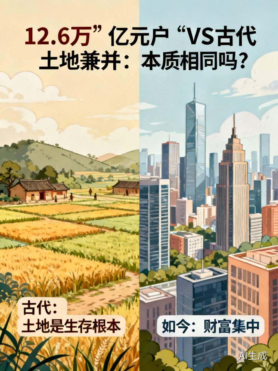 《12.6万“亿元户”VS古代土地兼并：本质相同吗？》古代王朝中后期，土地兼并往