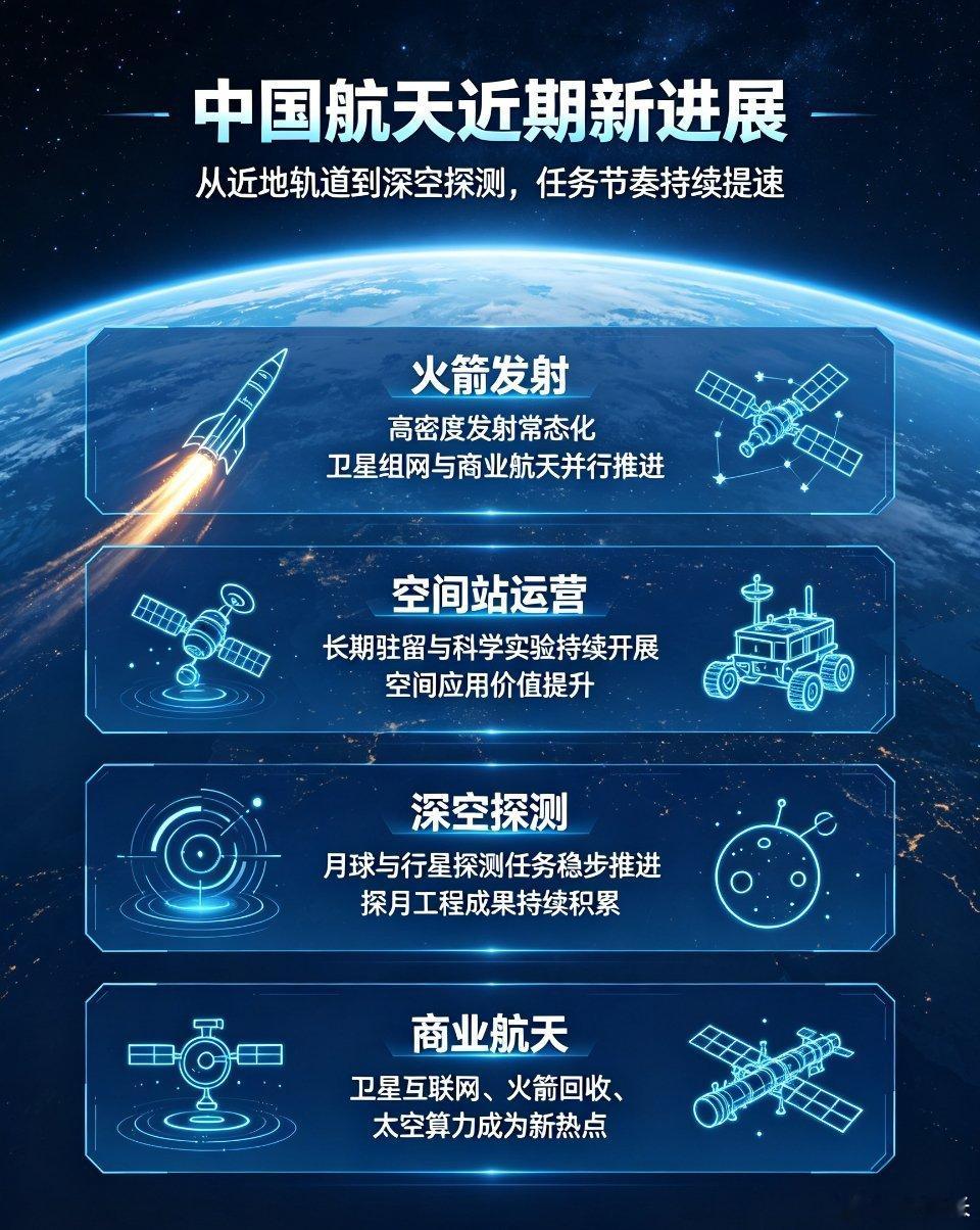 夜已深，晚安中国航天：一路向上，越来越稳。我：晚上刷完航天新闻，才发现自己今天也
