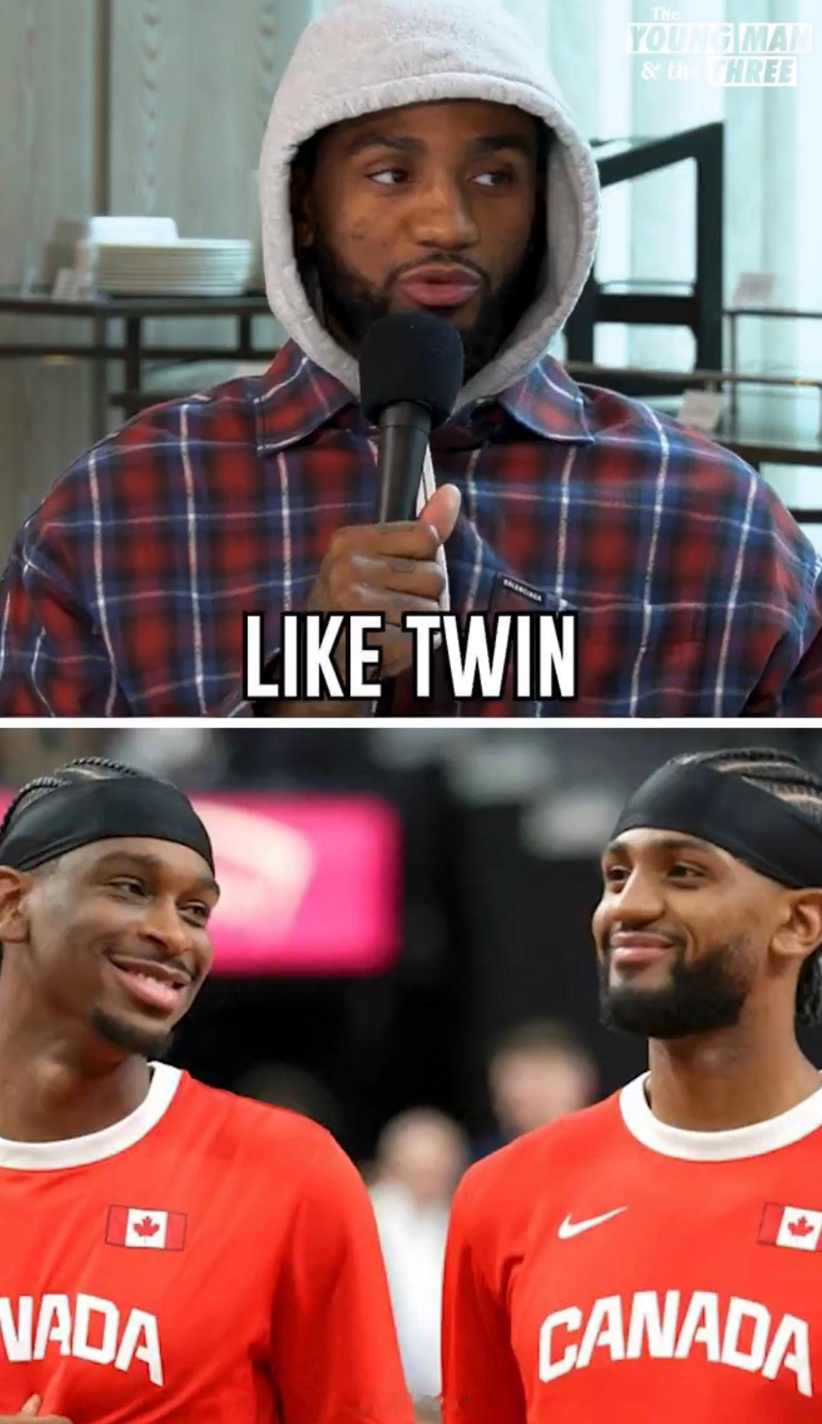 作为发小，尼克·亚历山大-沃克说他和亚历山大的关系就像双胞胎兄弟，一起打球时竞争