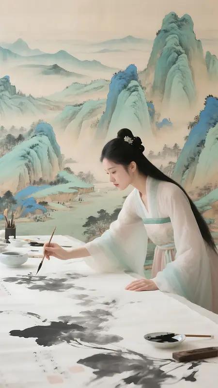 上联：诗堪入画才为妙，对下联人夸圣贤方是高