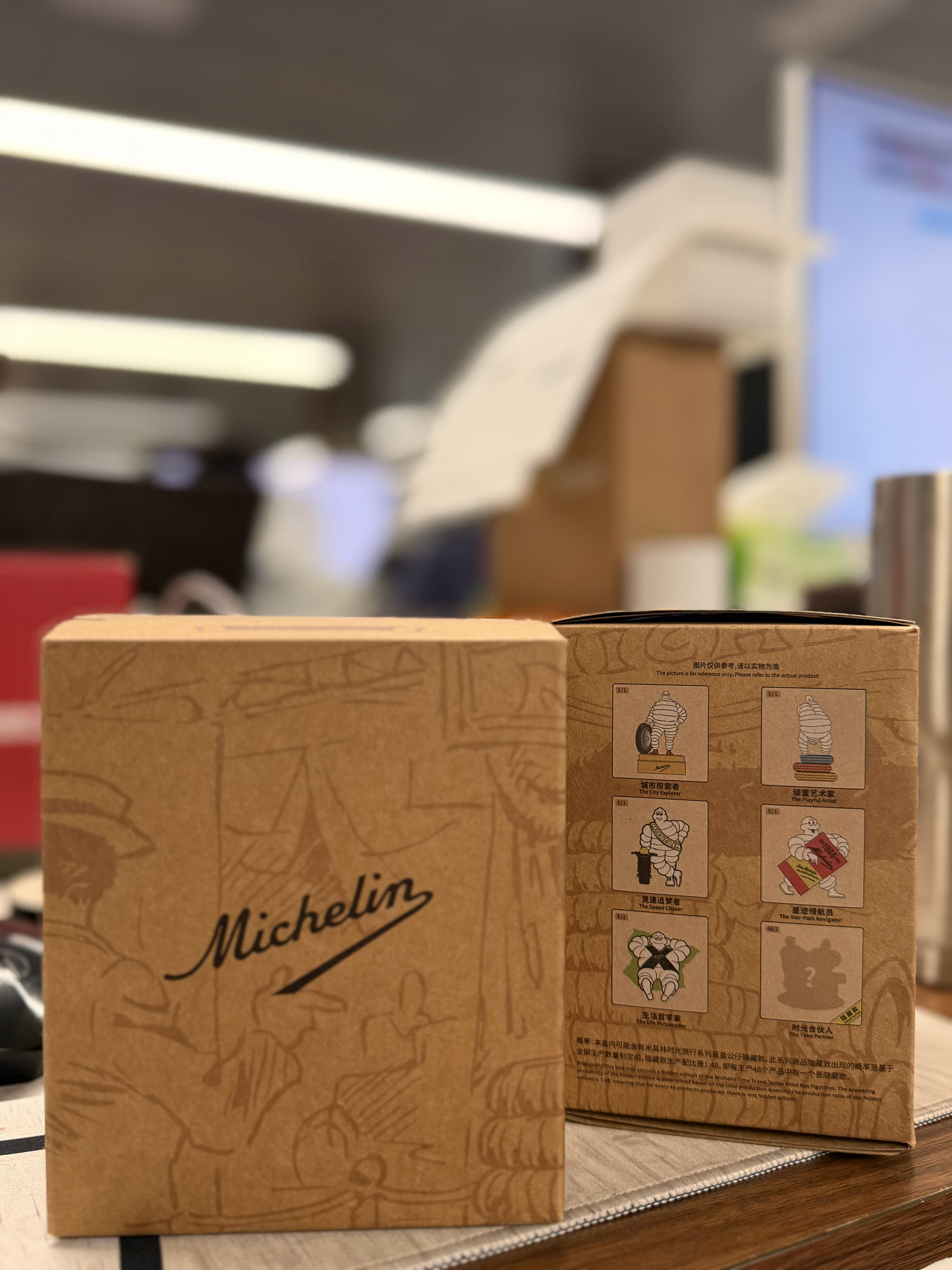 来波抽奖小福利米其林盲盒公仔，有盆友喜欢嘛评论区随机揪2位友友送出～下周二开  