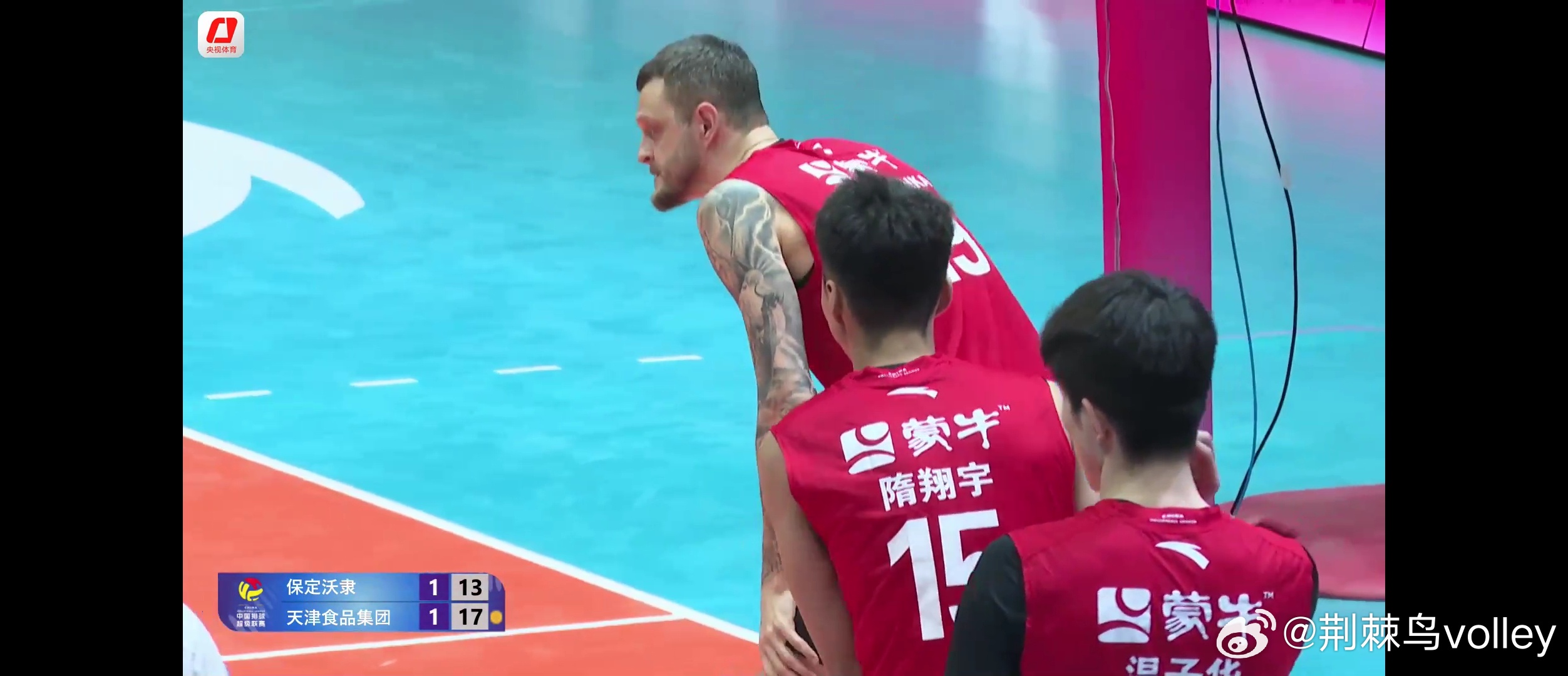 隋翔宇的跳飘发球性能不足，而且还失误。我记得以前他也大力跳法来着。中国男排超级联