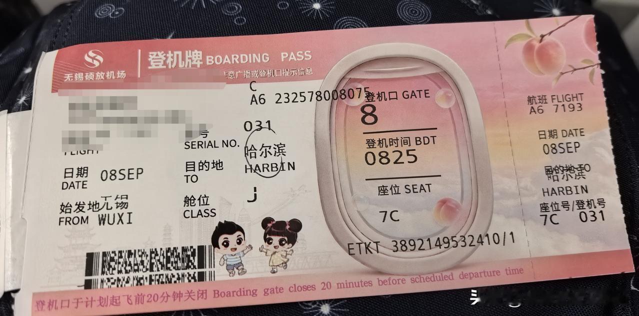 水蜜桃登机牌，也和大美蓝天白云一起出个镜吧！[笑哭][笑哭]